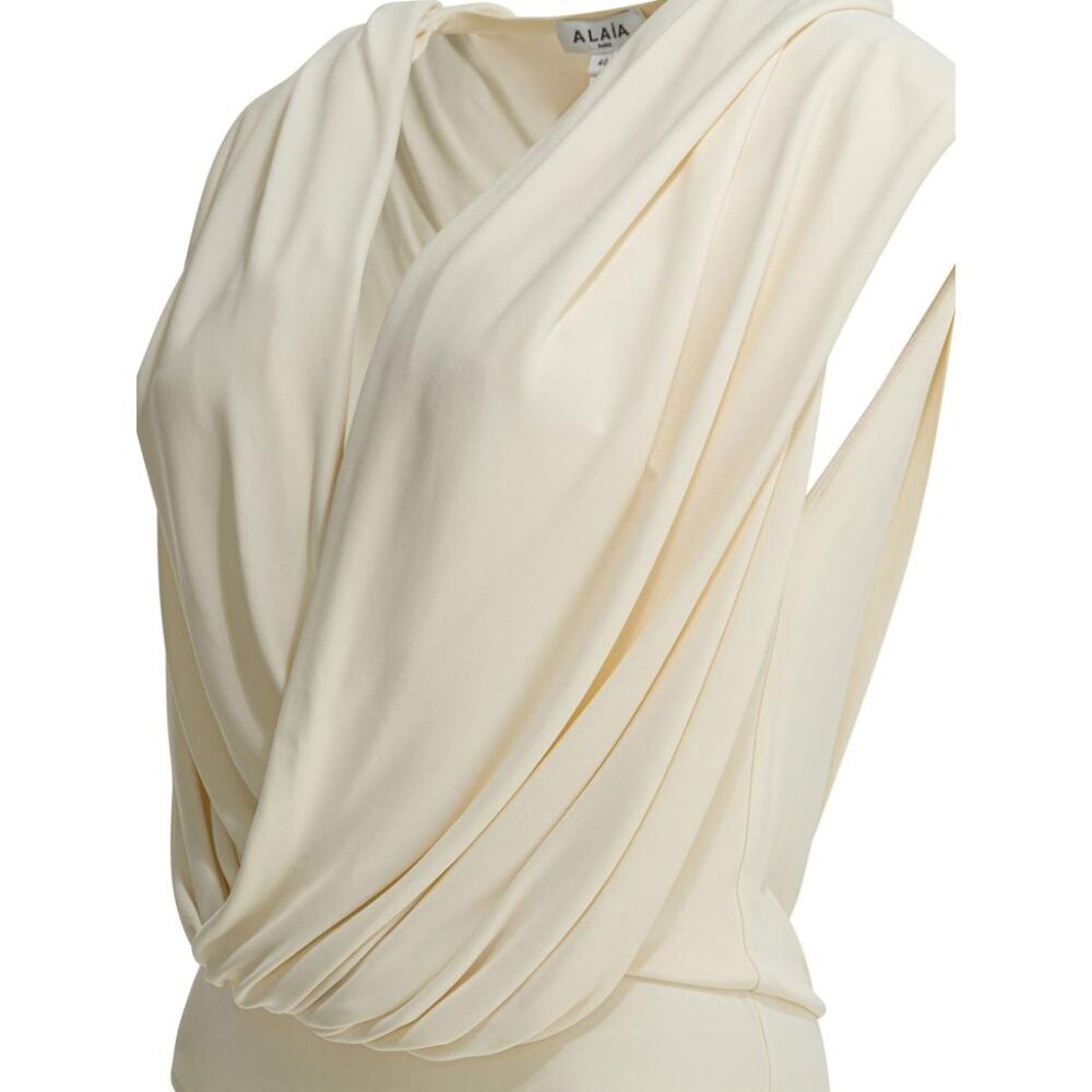 Alaïa Draped Bodysuit With Hood Tag Size 36 Women - Picture 3 of 4